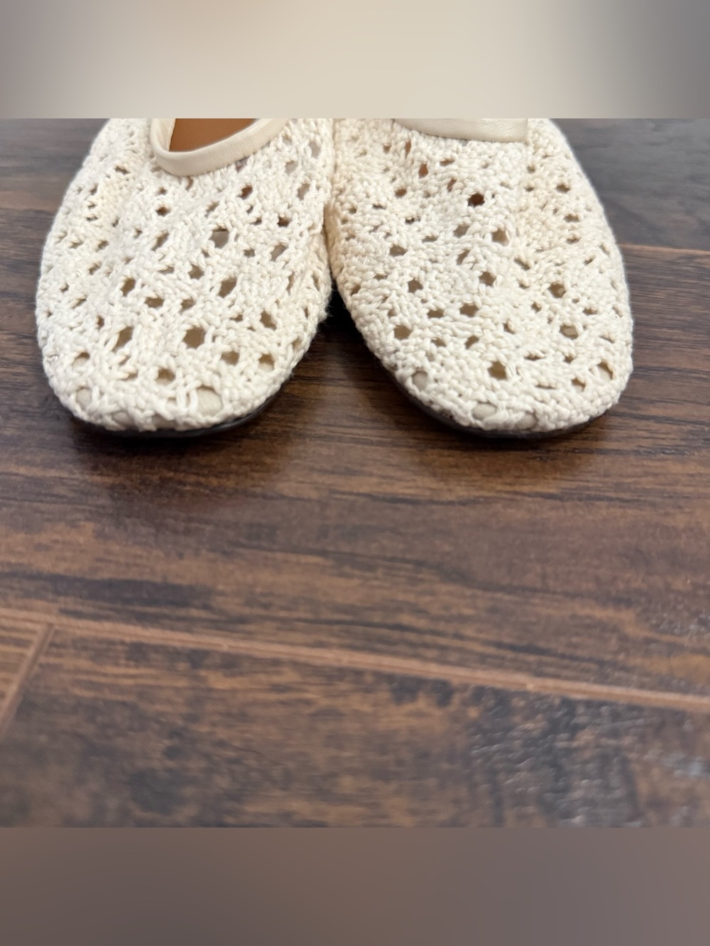Madewell Mylie Ballet Flat New Without Box Size 6 Crochet Cream $148 - Picture 6 of 10